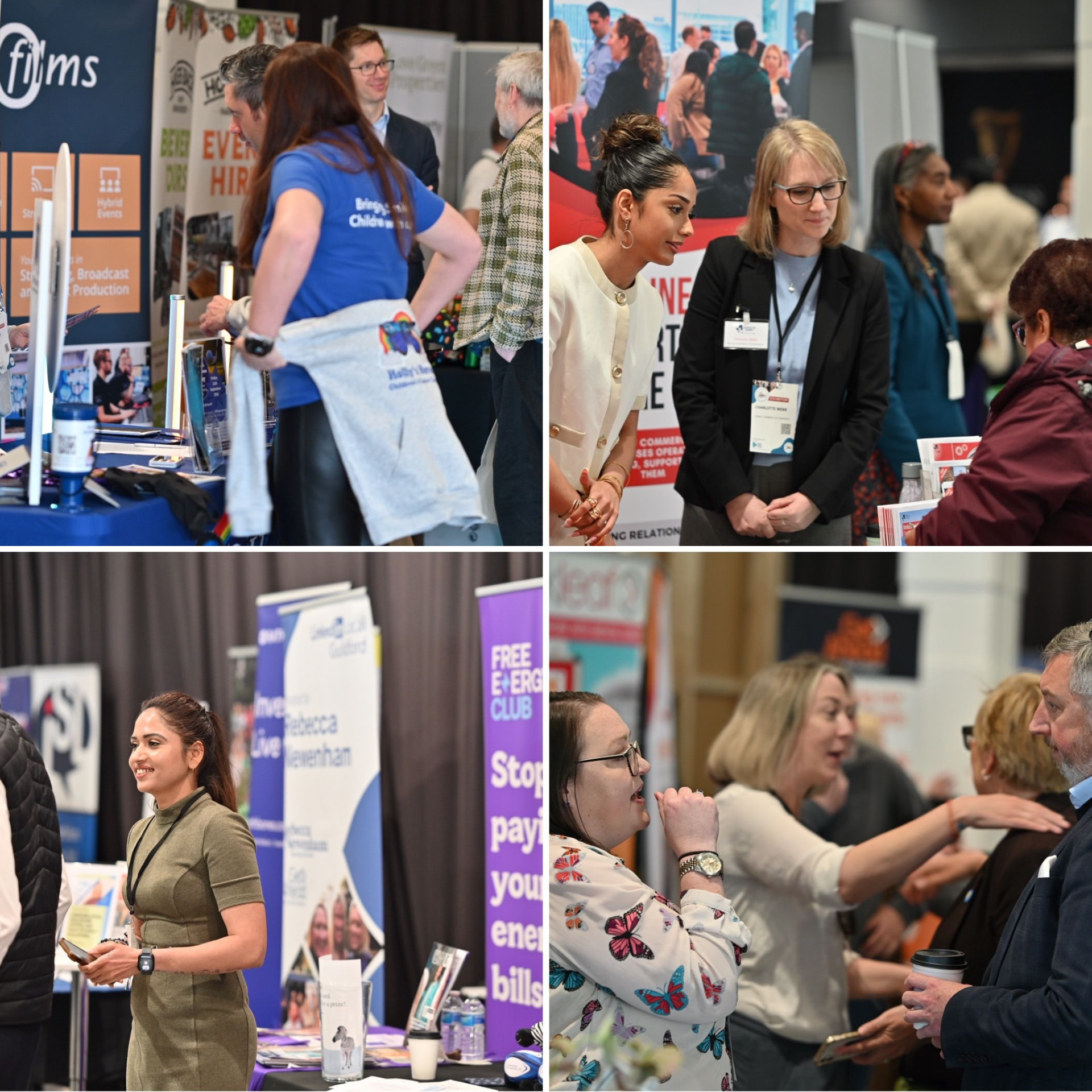 Busy stands at the Surrey Business Expo